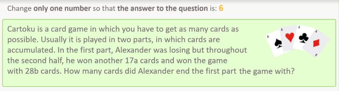 Third-grade word problems.