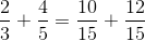 sum of fractions