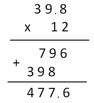 multiplication with decimals