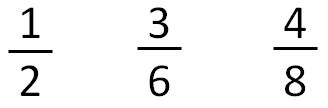 examples of equivalent fractions