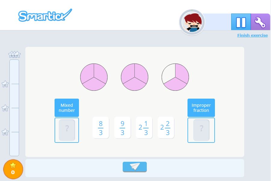 Using Mixed Numbers to Represent Improper Fractions