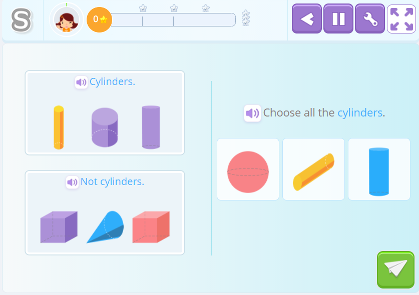 Identifying Cylinders with Smartick