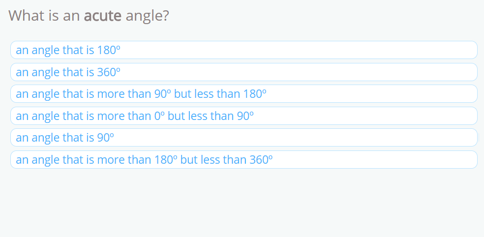 types of angles