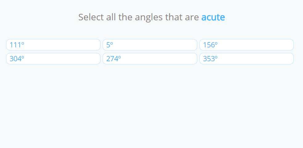 types of angles