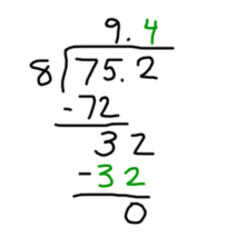 Divide decimals