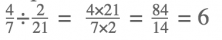 dividing fractions