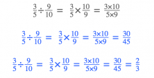 dividing fractions