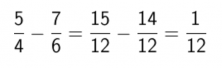 subtract fractions