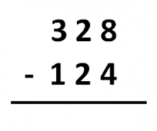 vertical subtraction