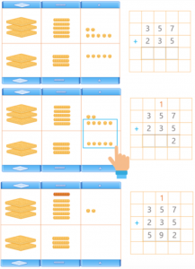 Addition Algorithm: Addition with blocks
