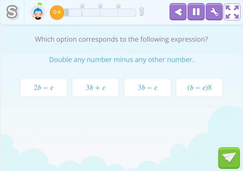 Algebra problems. Identify the algebraic expression.