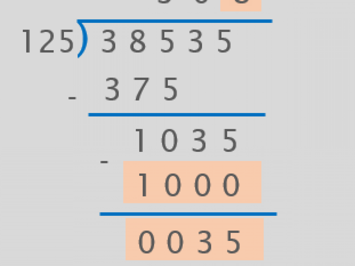 Long division: Divide by 25 digit numbers - Elementary Math