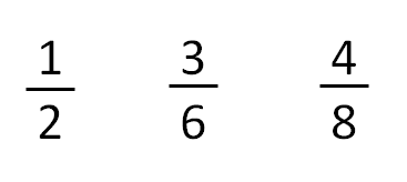 equivalent fractions