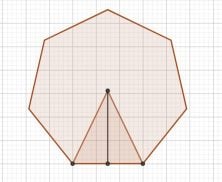 How to calculate the area of a regular polygon with more than 4 sides?