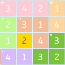 Imagen de un rompecabezas numérico de 4x4 resuelto.