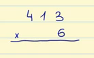 what is multiplication: Steps in a multiplication problem. 