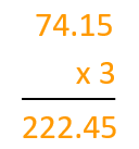 Multiplication with Decimal Numbers