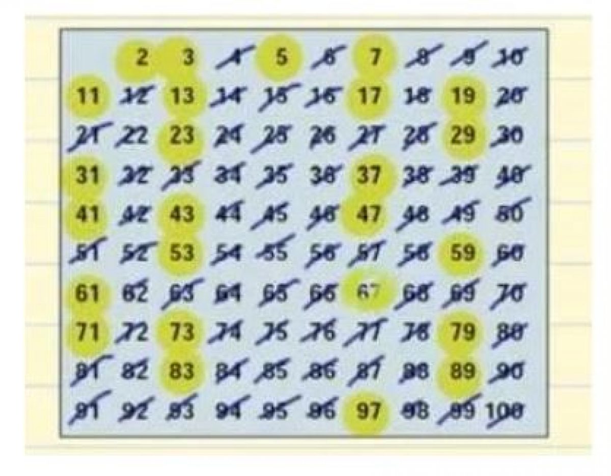 list of prime numbers from 1 to 1000