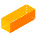 Image of a rectangular prism lying on its side