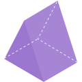 Image of a lying triangular prism