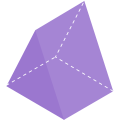 Image of a lying triangular prism