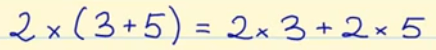 distributive property of multiplication