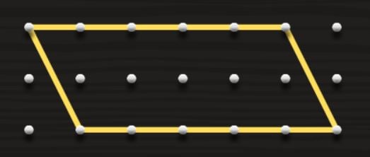 How to calculate the area of a rhomboid?