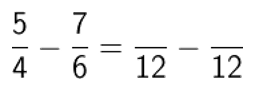 subtract fractions