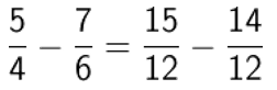 subtract fractions