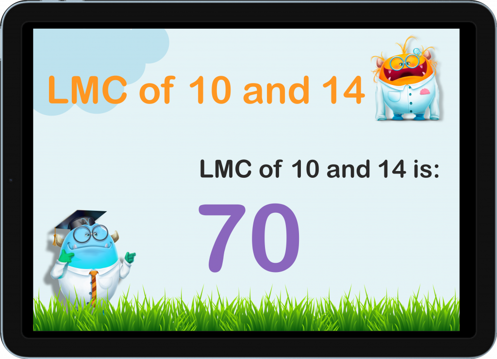 lcm of 10 and 14
