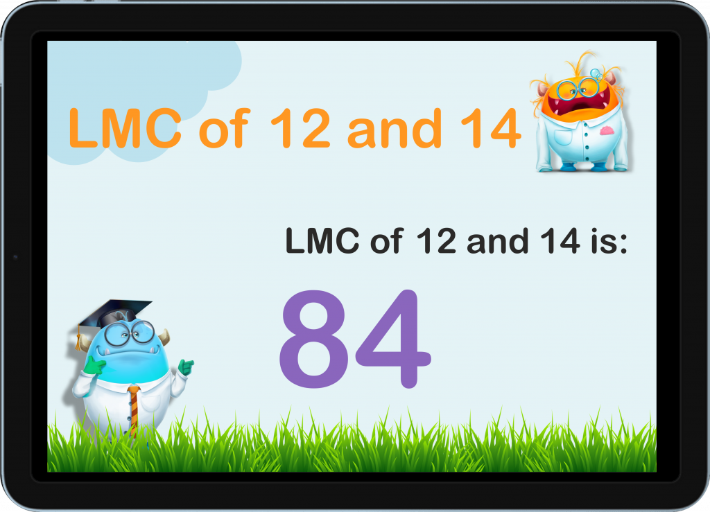 lcm of 12 and 14