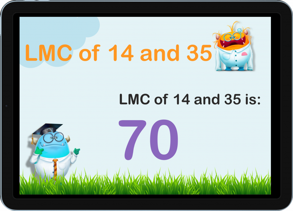 lcm of 14 and 35