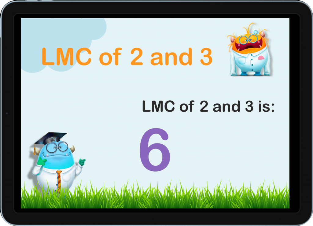 lcm of 2 and 3