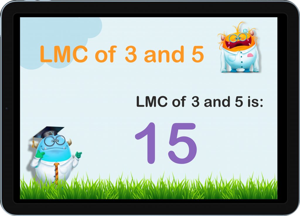 lcm of 3 and 5