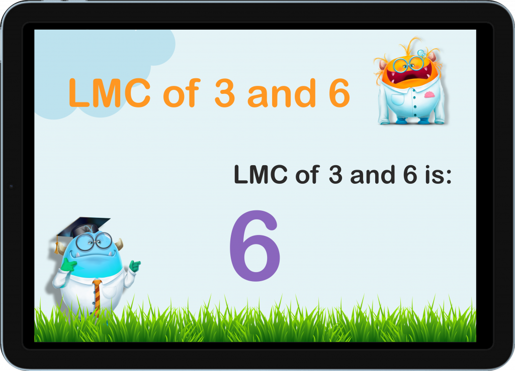 lcm of 3 and 6
