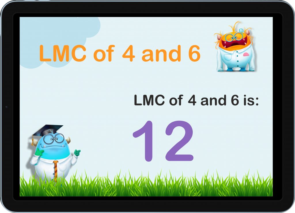 lcm of 4 and 6