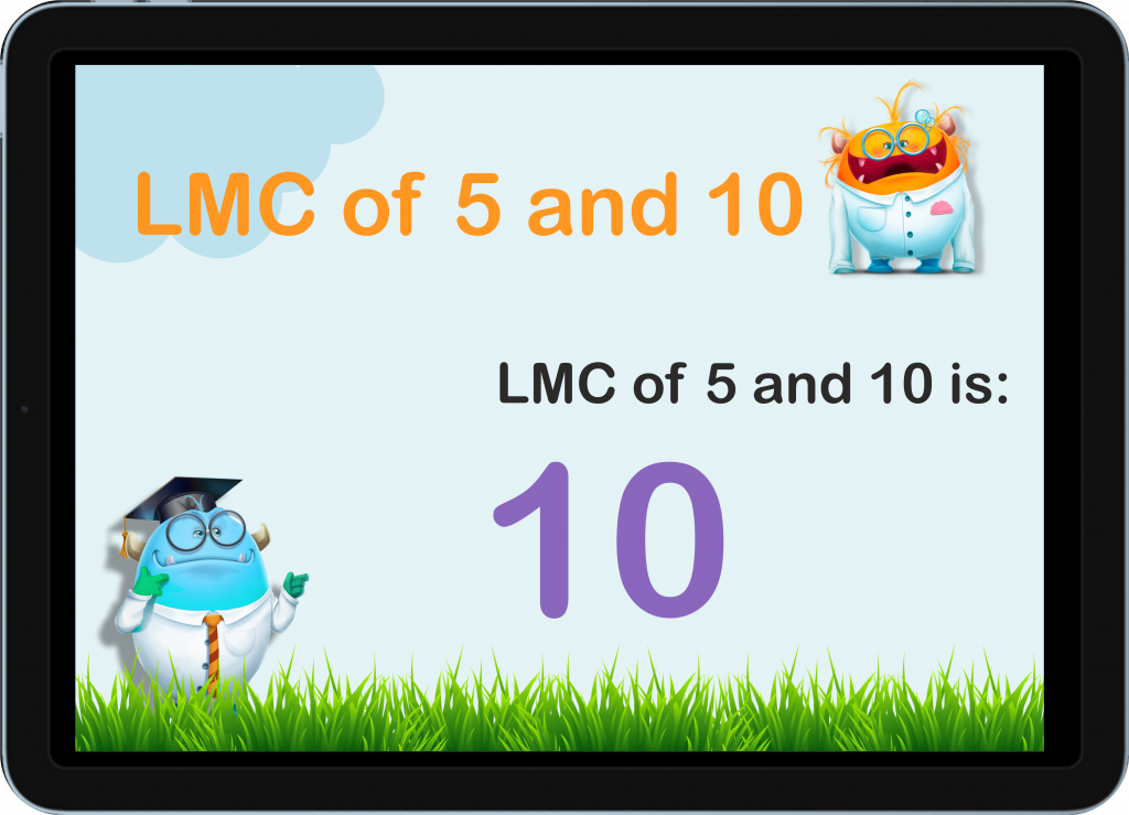 lcm of 5 and 10
