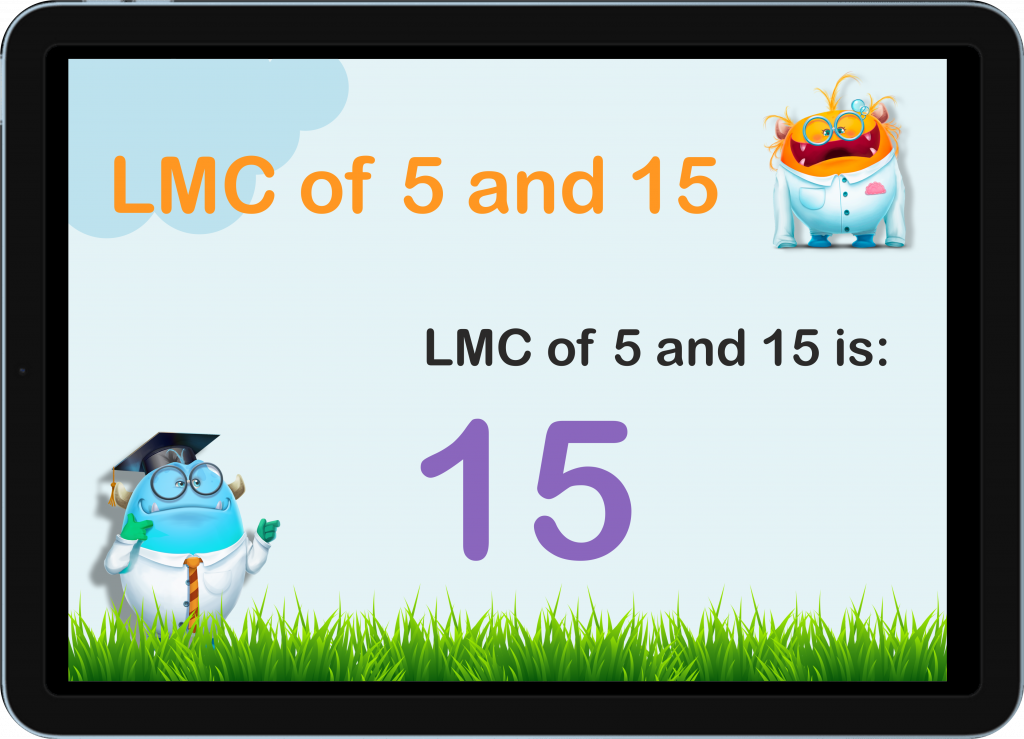 lcm of 5 and 15
