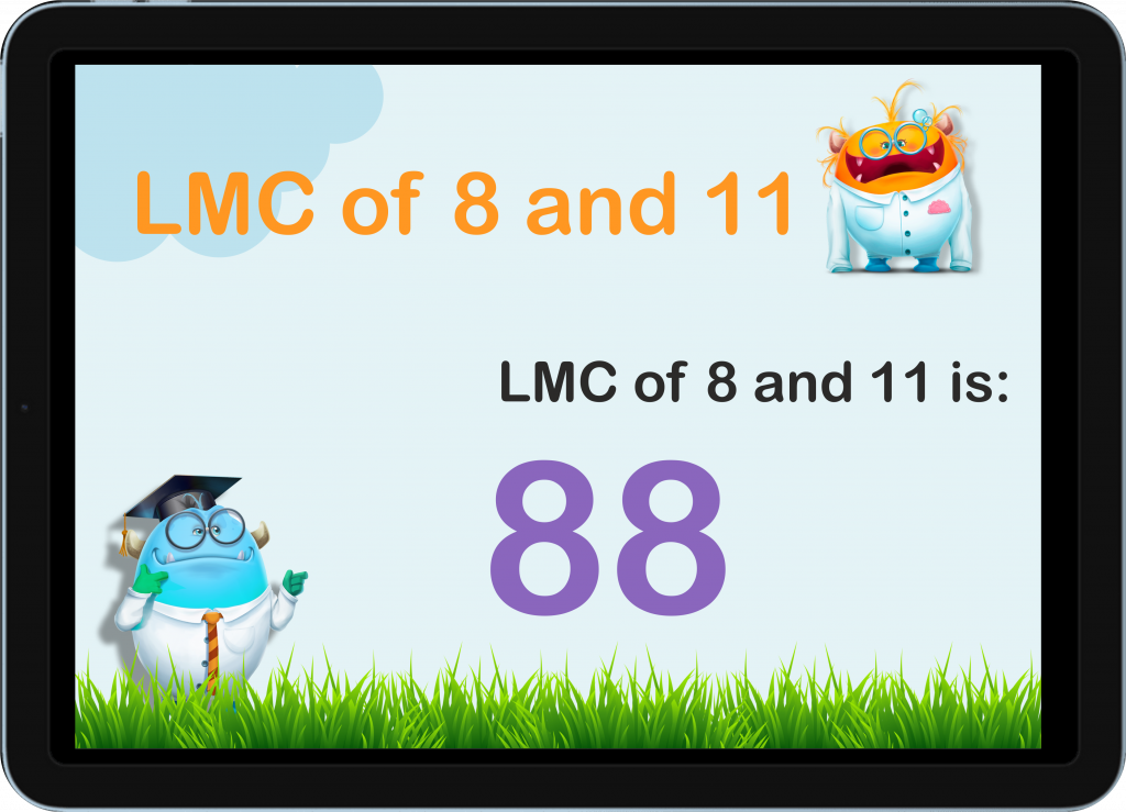 lcm of 8 and 11